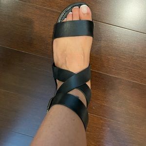 Franco Sarto ankle wrap sandals